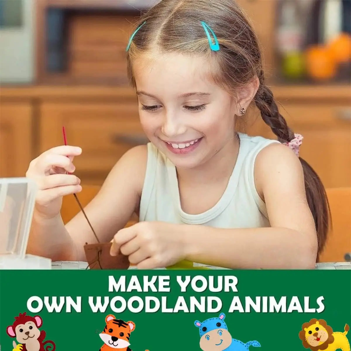 Woodland Animals Sewing Kit – DIY Felt Plush Craft for Kids