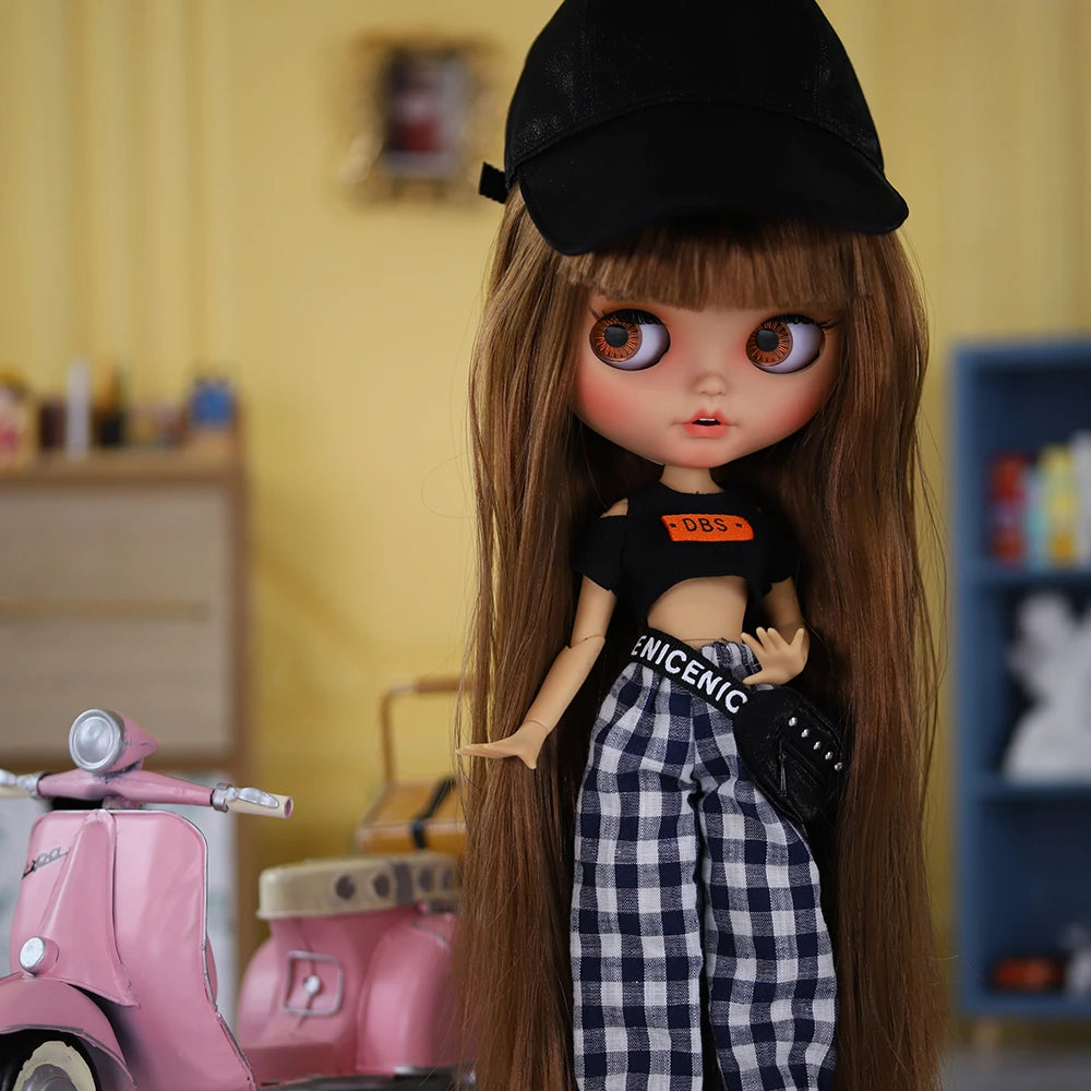 ICY DBS 1/6 BJD Blythe Doll – 30CM Jointed Anime Doll Tan Skin