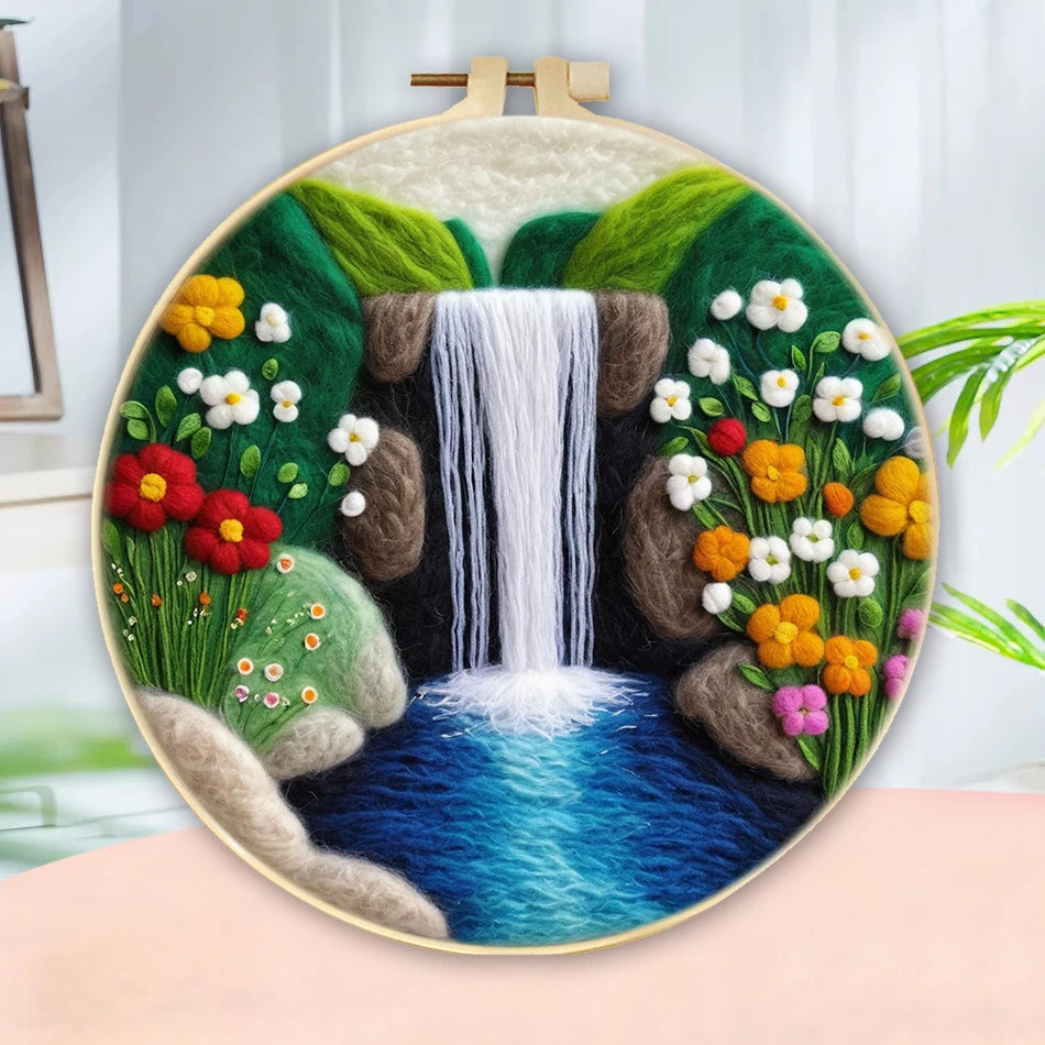 DIY Wool Felting Kit – Hot Air Balloon Handmade Picture