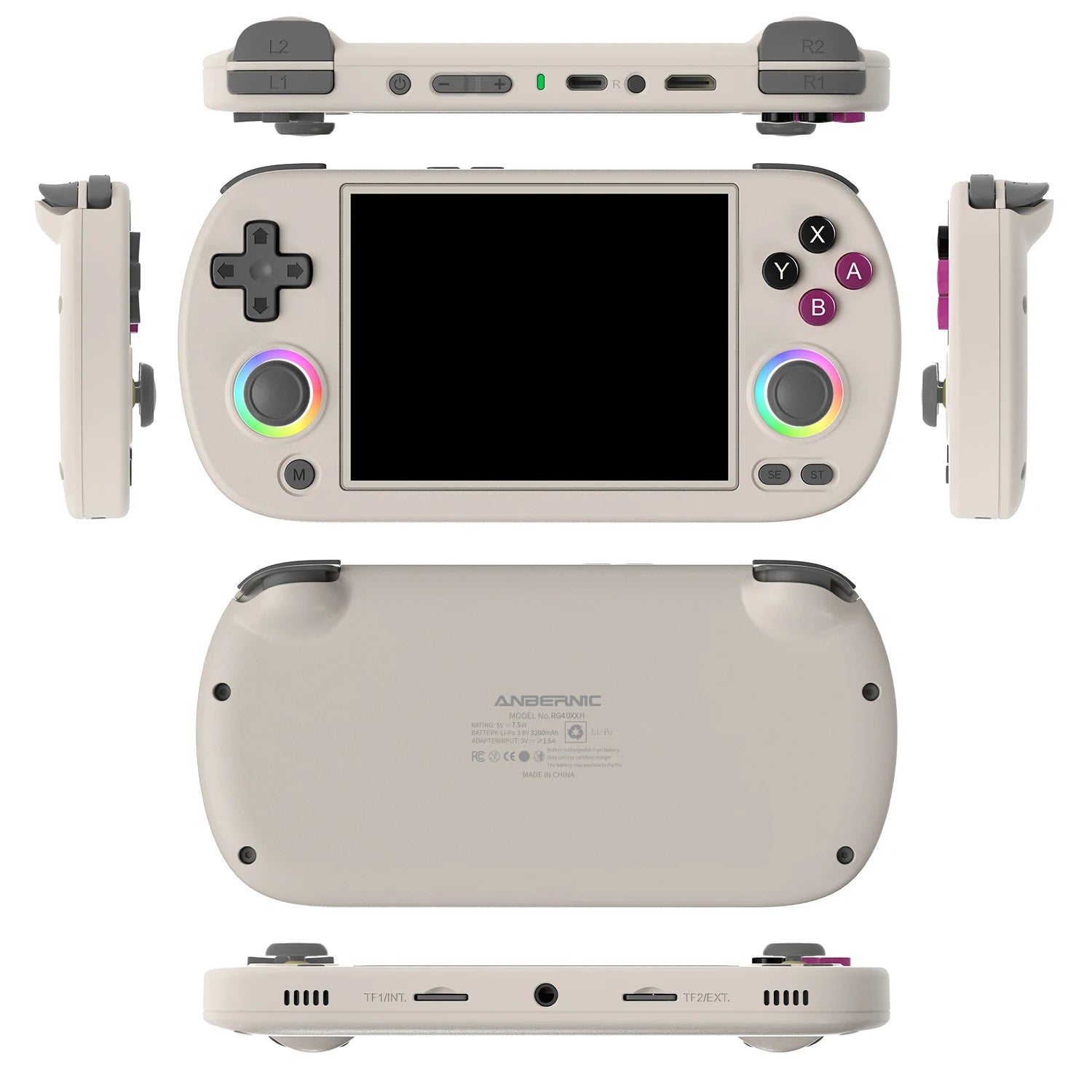 ANBERNIC RG40XX H Retro Handheld Game Console – 4.0" IPS