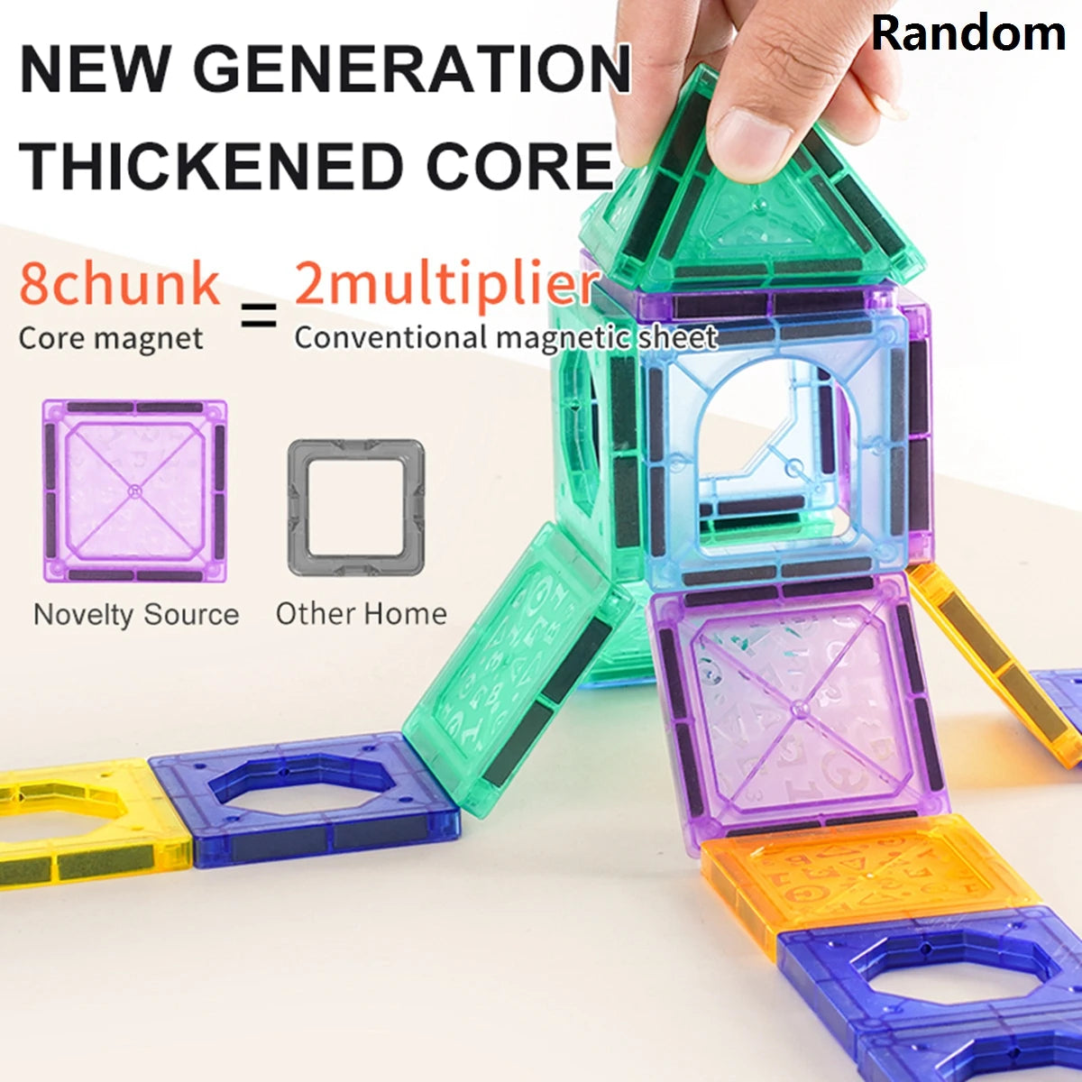 Magnetic Tiles Building Blocks – STEM Toy for Kids 3-8