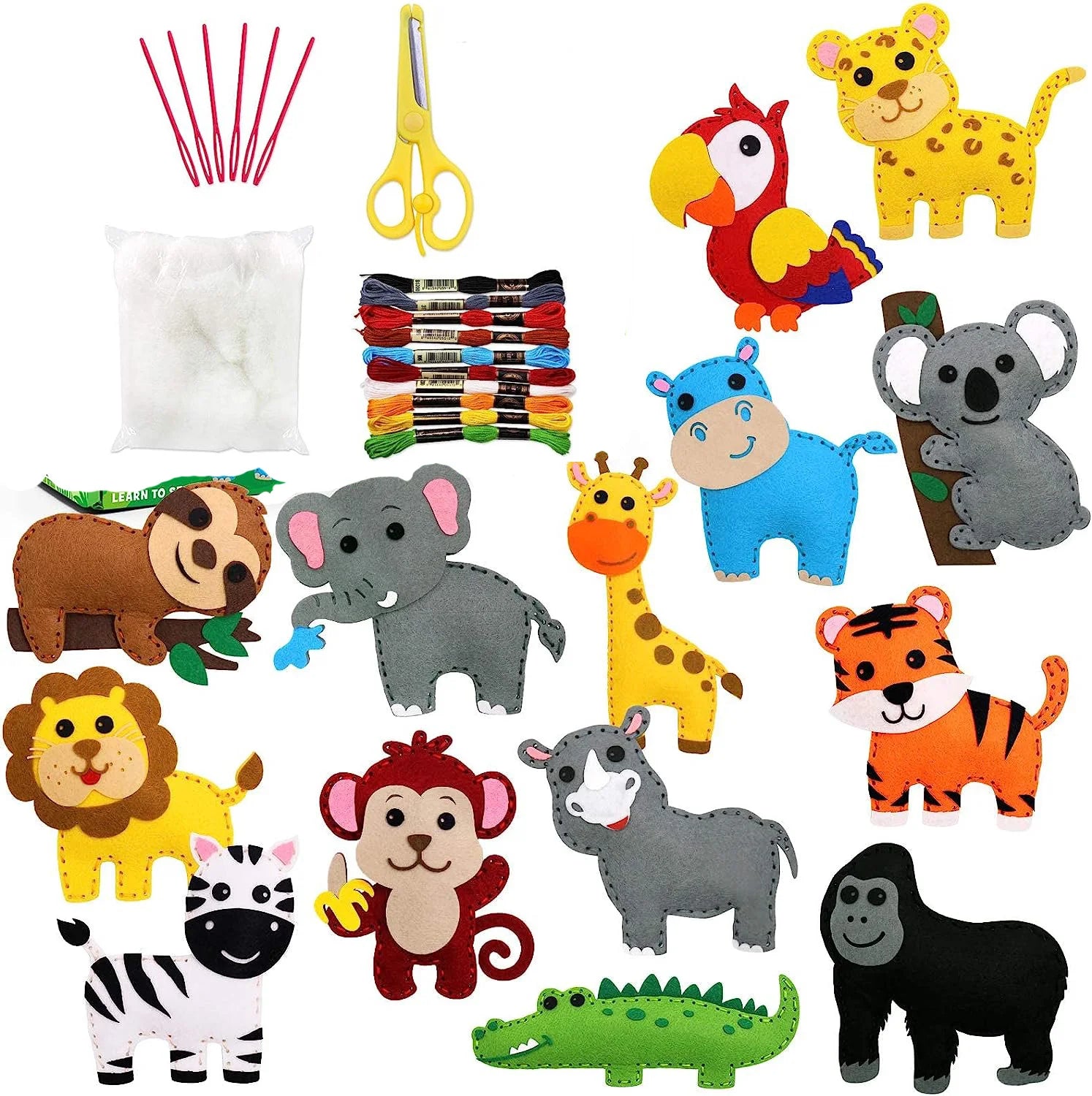 Woodland Animals Sewing Kit – DIY Felt Plush Craft for Kids