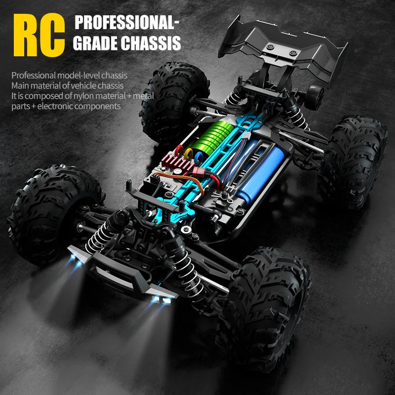 WLtoys 16101 Pro – 1/16 Scale 4WD High-Speed RC Car with LED Lights