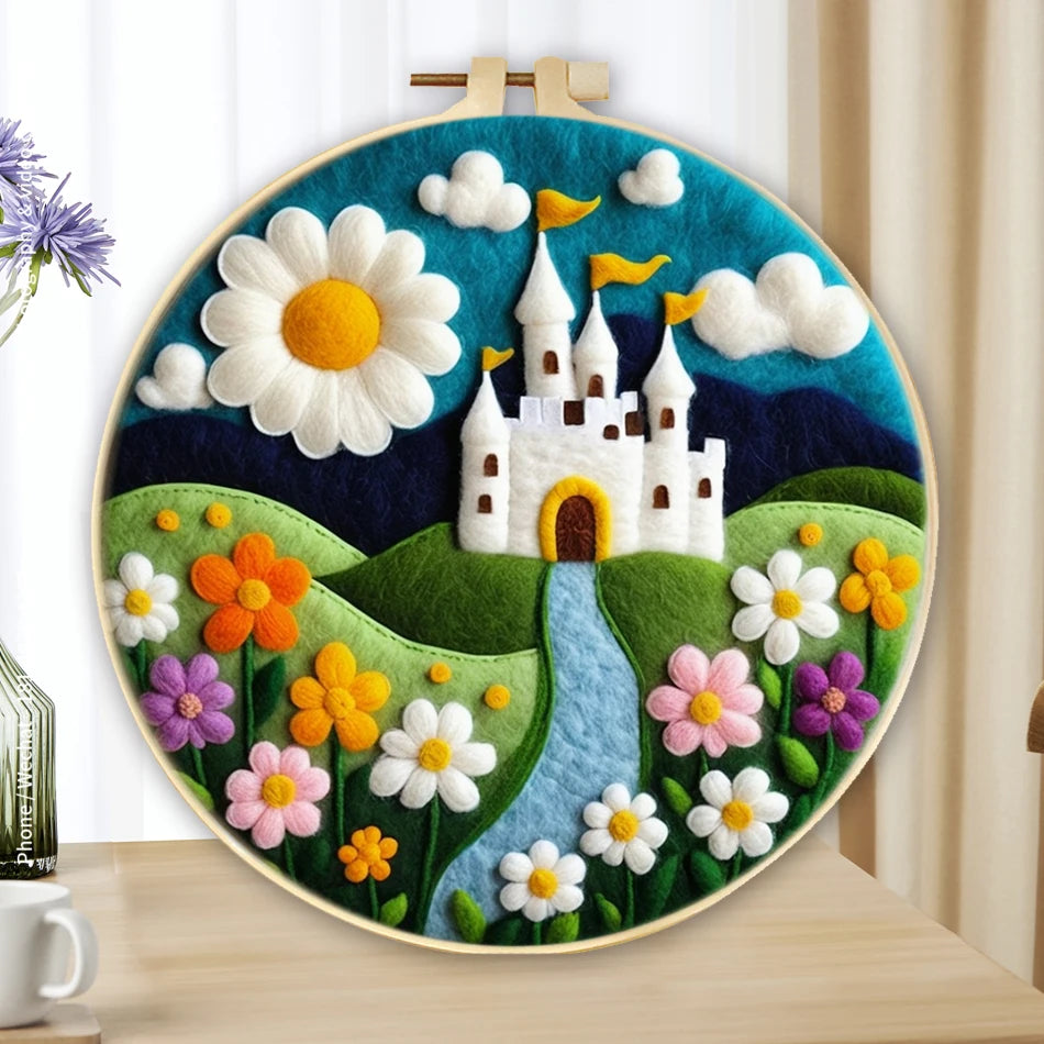 DIY Wool Felting Kit – Hot Air Balloon Handmade Picture