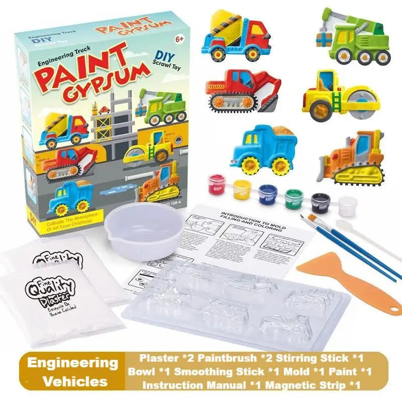 DIY Plaster Doll Painting Kit – Arts & Crafts Set for Kids