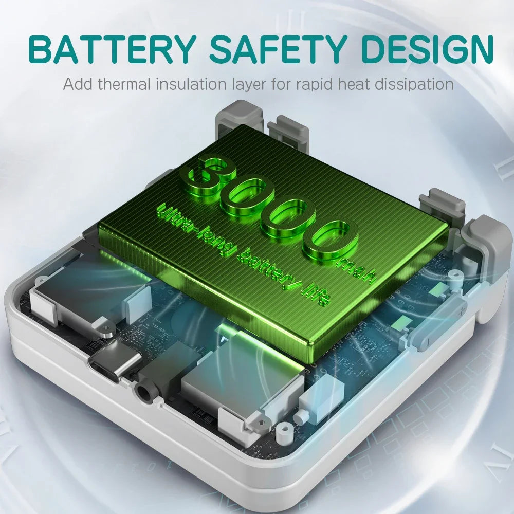 MIYOO Flip V2 Handheld Game Console – 3.5" IPS Screen
