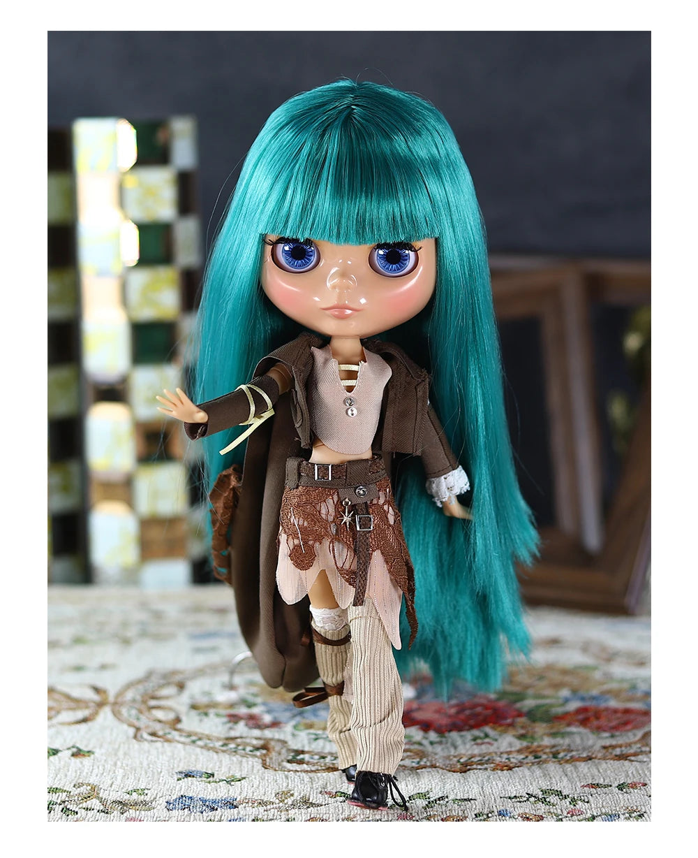 ICY DBS Blyth Doll Joint Body 30CM BJD Toy White Shiny Face and frosted Face with Extra Hands AB and Panel 1/6 DIY Fashion Doll