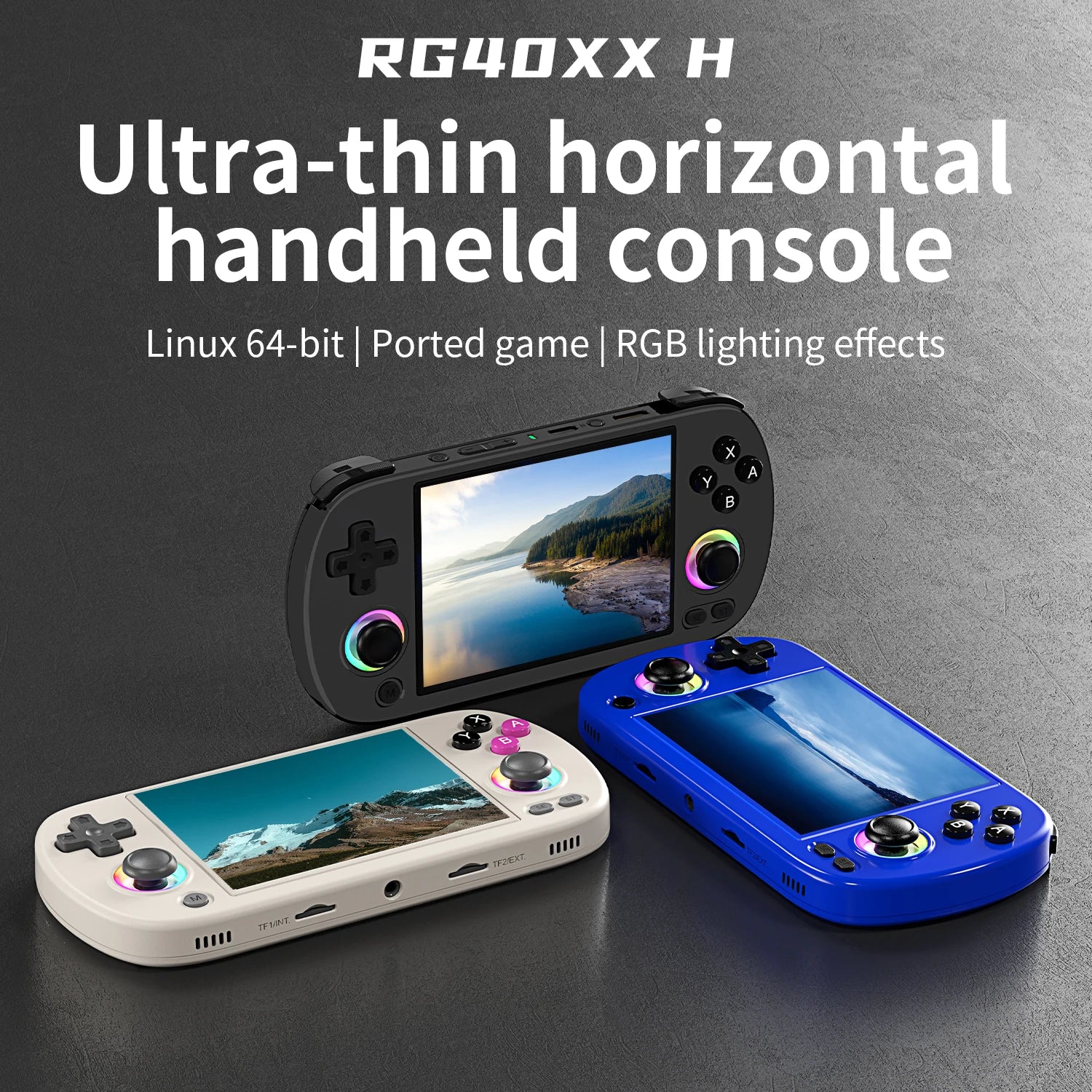 ANBERNIC RG40XX H Retro Handheld Game Console – 4.0" IPS