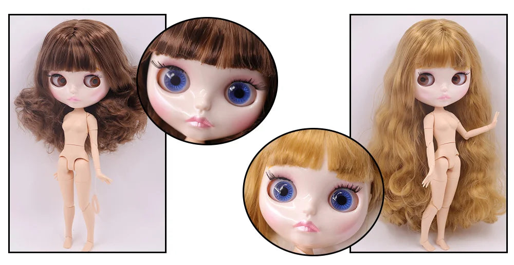 ICY DBS 1/6 BJD Blythe Doll – 30cm Jointed Anime Doll White Skin