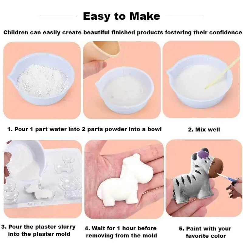 DIY Plaster Doll Painting Kit – Arts & Crafts Set for Kids