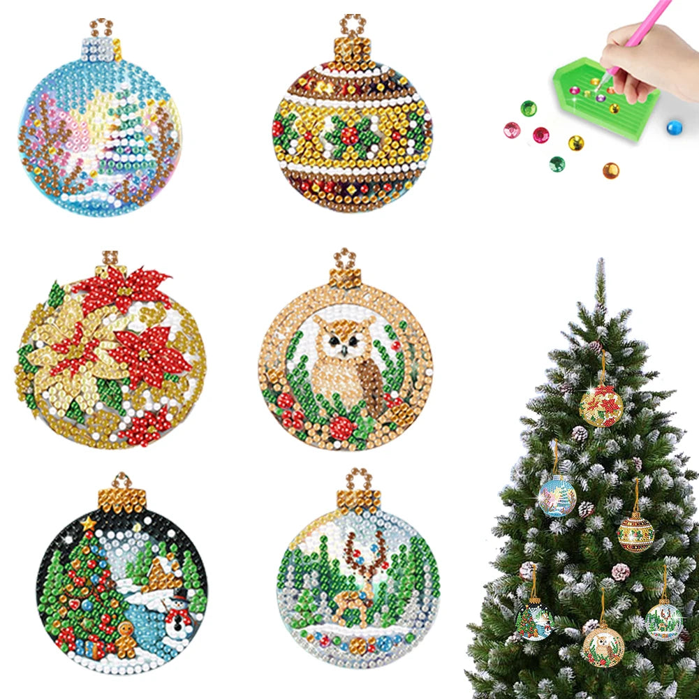 DIY 2D Diamond Art Kit – Flat Hanging Pendant Decoration