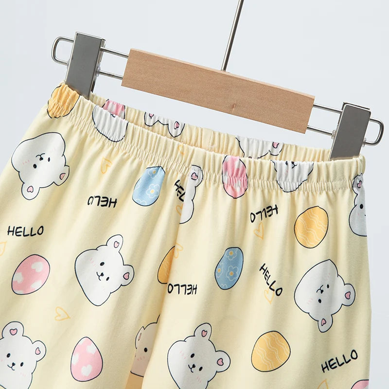 2-Piece Kids Summer Set – Short Sleeve Top & Shorts
