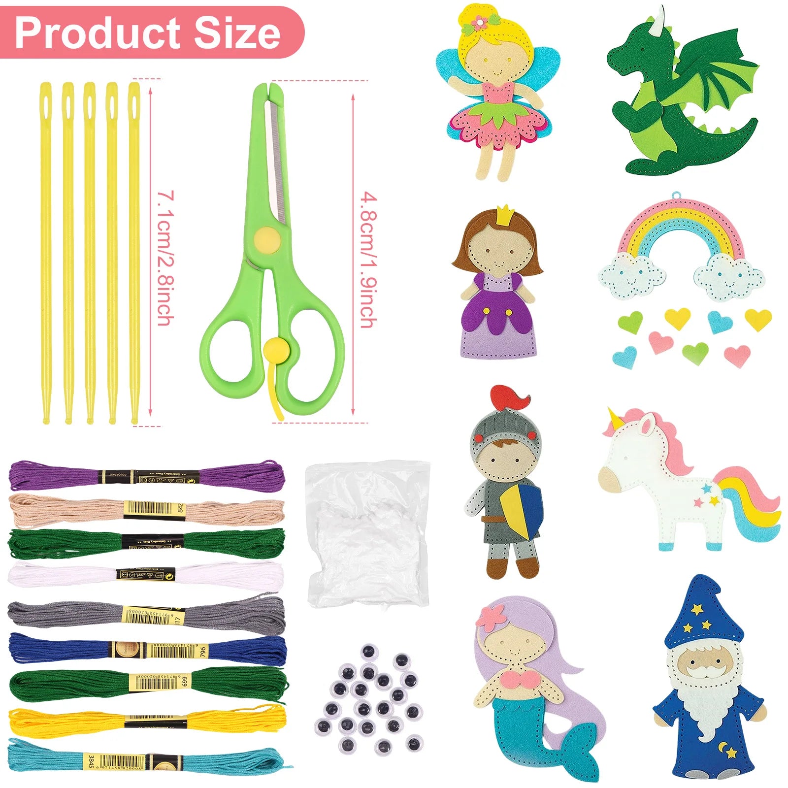Kids Sea Animals Sewing Kit – Felt Plush Craft Set