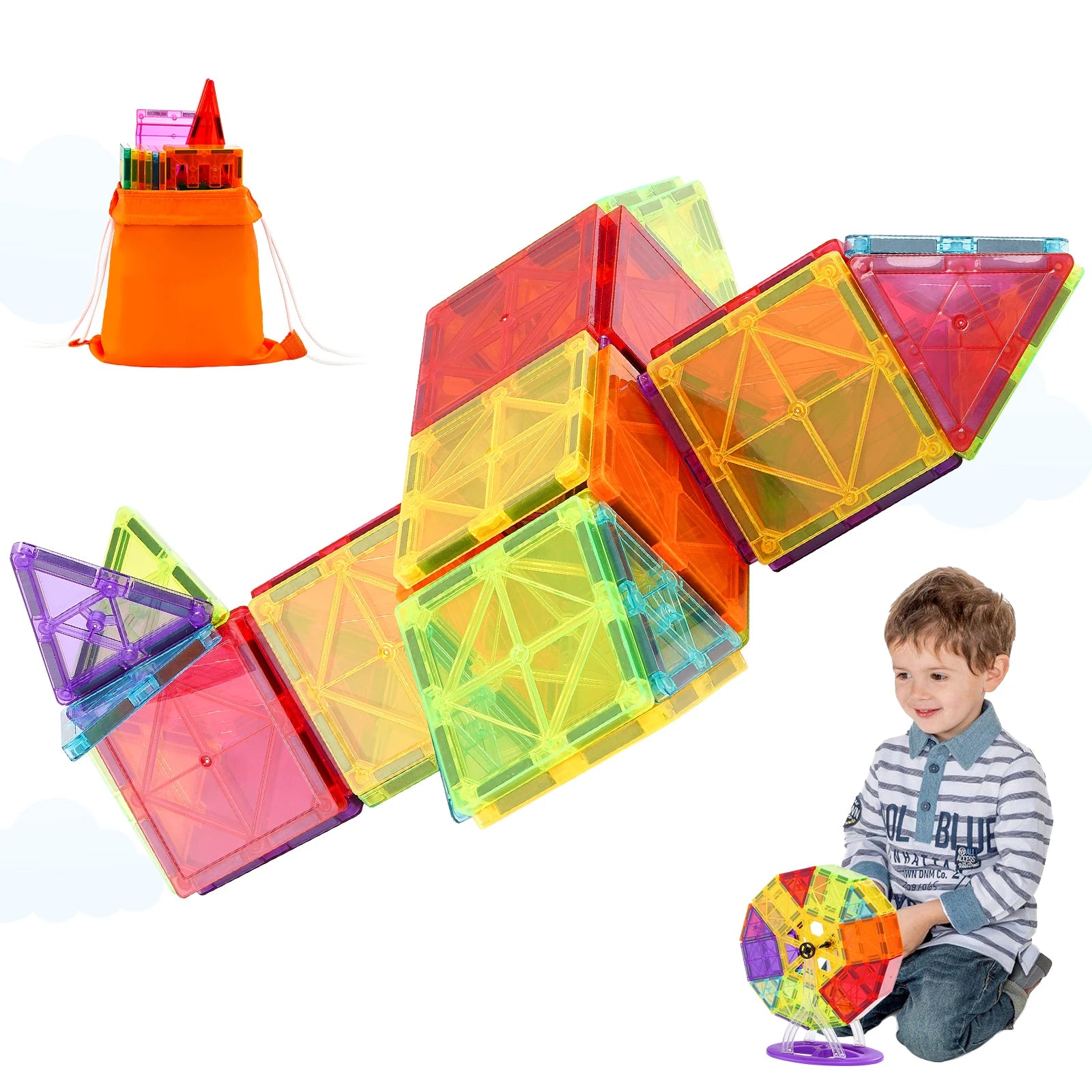 SucceBuy 121PCS Magnetic Building Blocks