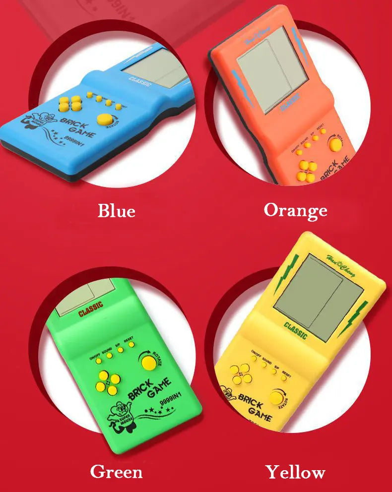 Classic Retro Handheld Tetris Game Console – Large Screen