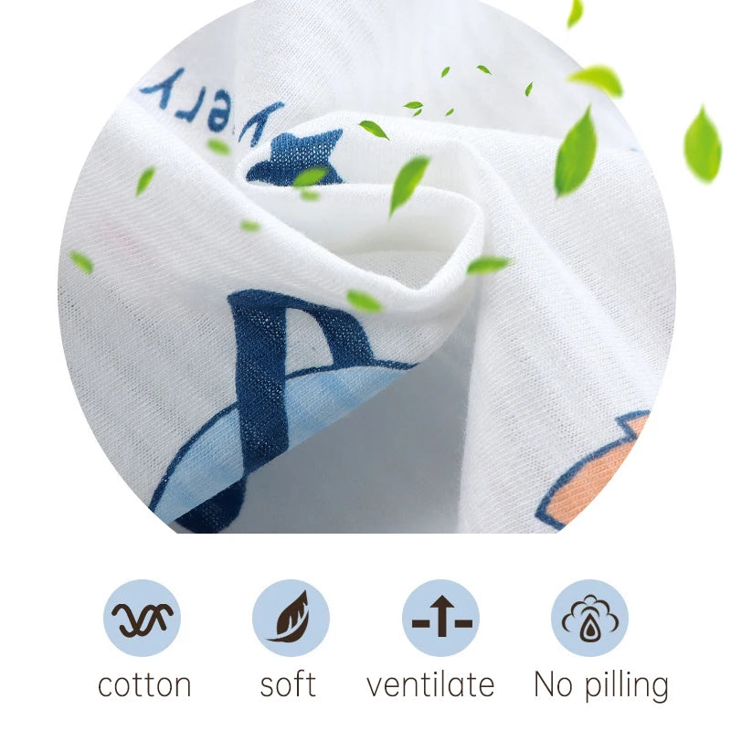 Cotton Baby Pajama Set – Cute Cartoon Short Sleeve Sleepwear