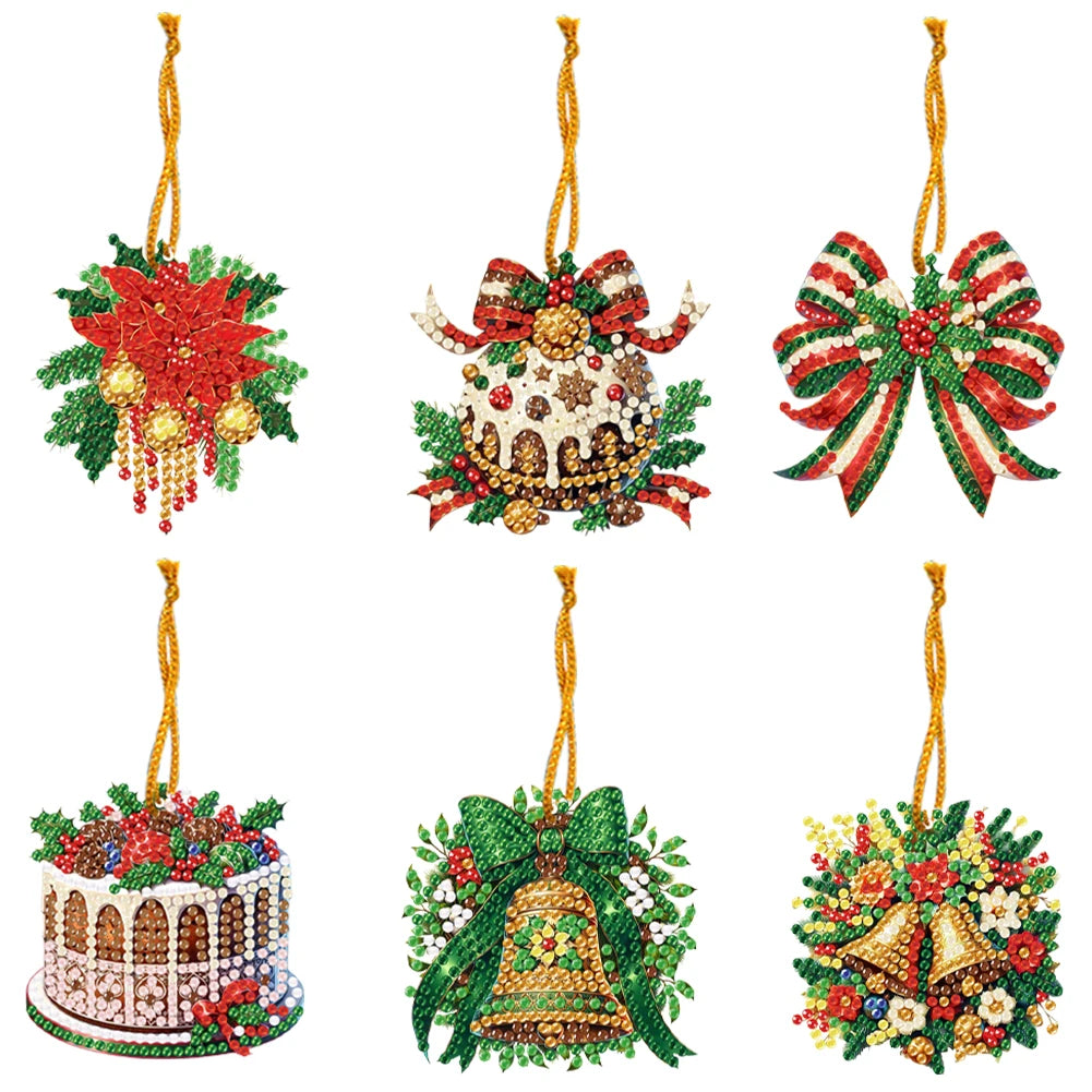DIY 2D Diamond Art Kit – Flat Hanging Pendant Decoration