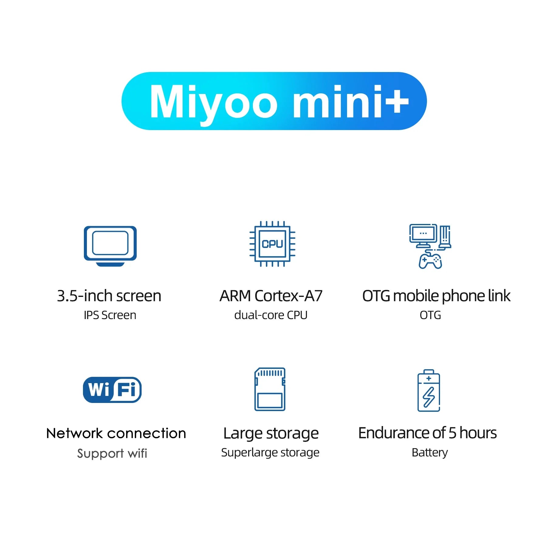 MIYOO Mini Plus V2 Handheld Game Console – IPS Screen