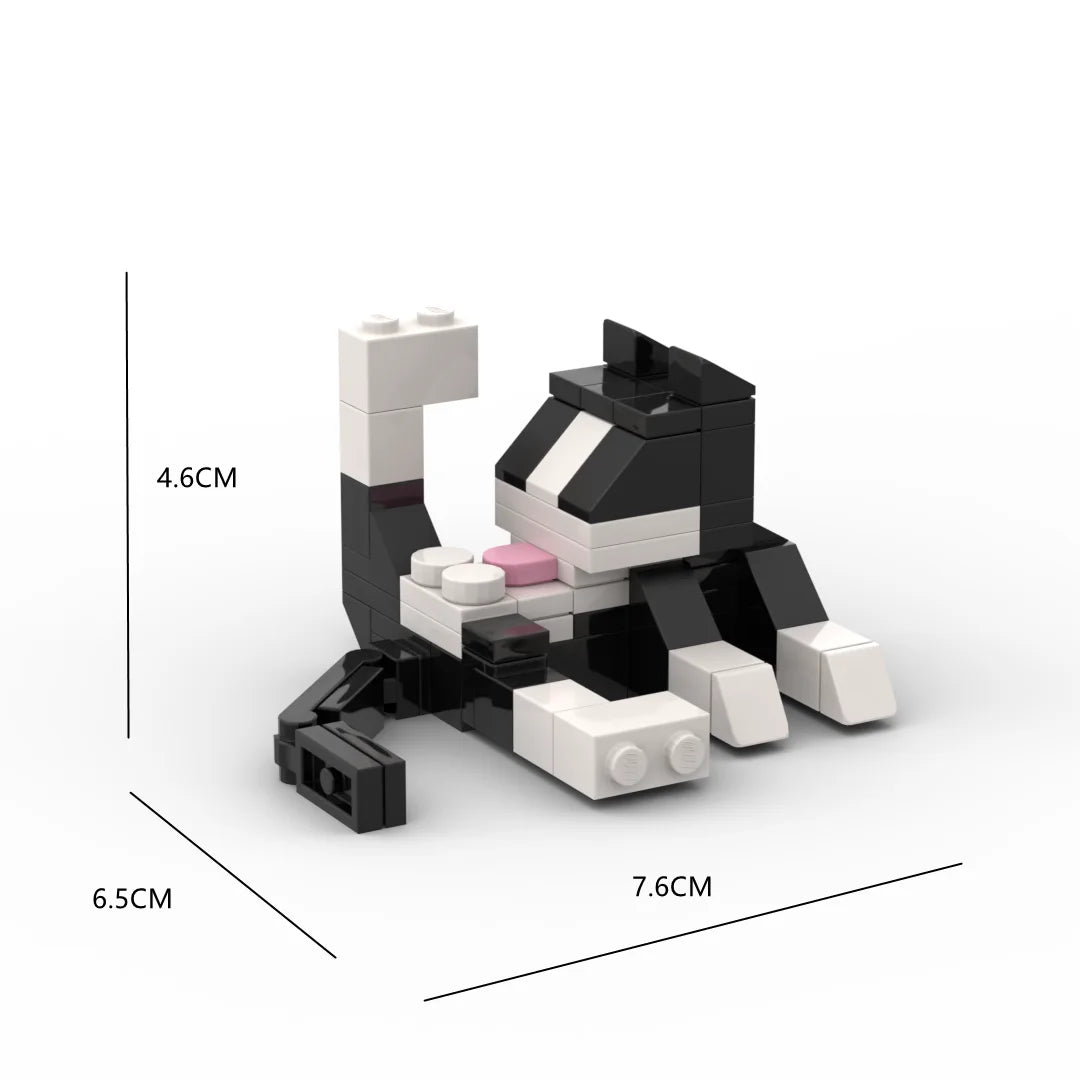 Animal Series Cat MOC Bricks – 62PCS DIY Building Blocks