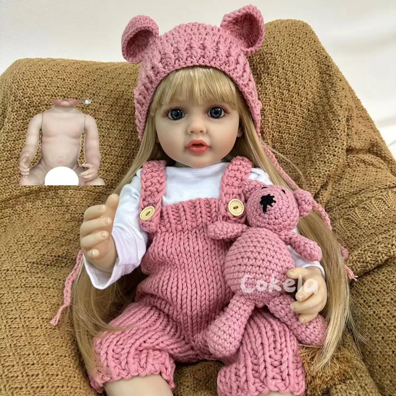 50CM Reborn Silicone Baby Doll – Realistic Newborn Girl