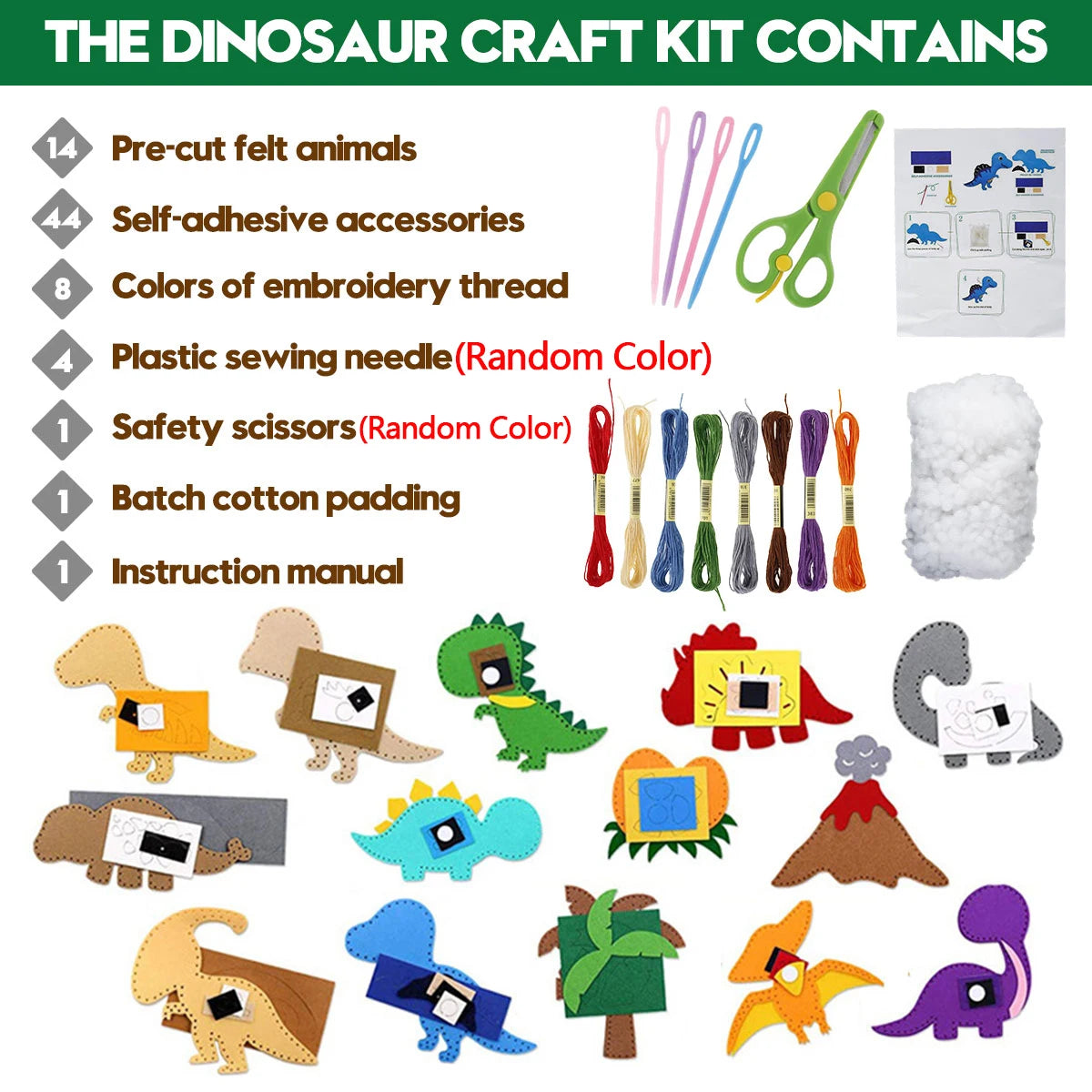 DIY Felt Animal Sewing Kit – Forest Creatures Plush Craft for Kids