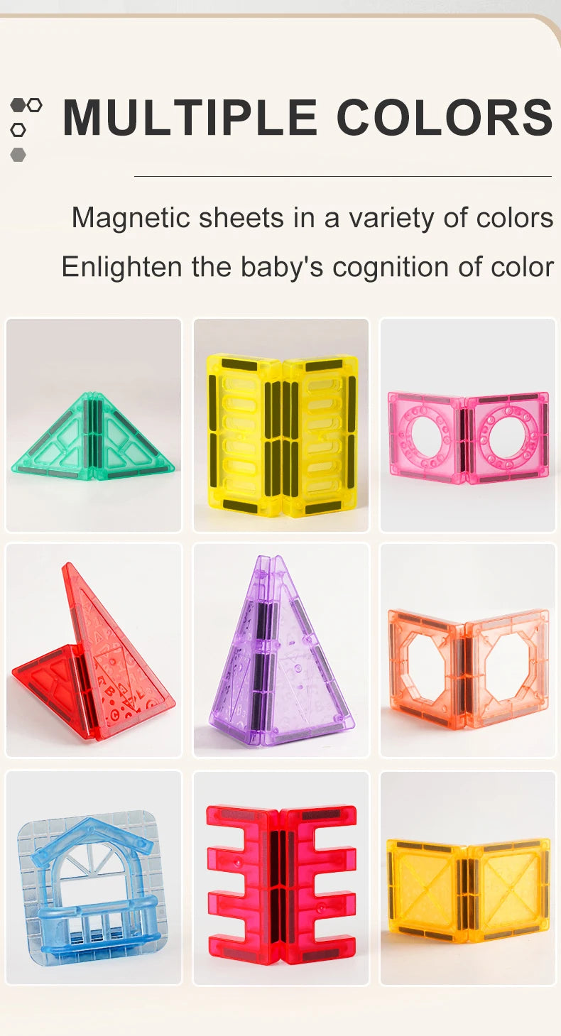Magnetic Tiles Building Blocks – STEM Toy for Kids 3-8