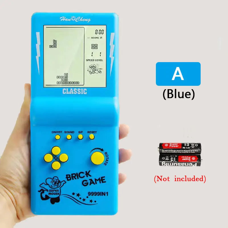Classic Retro Handheld Tetris Game Console – Large Screen