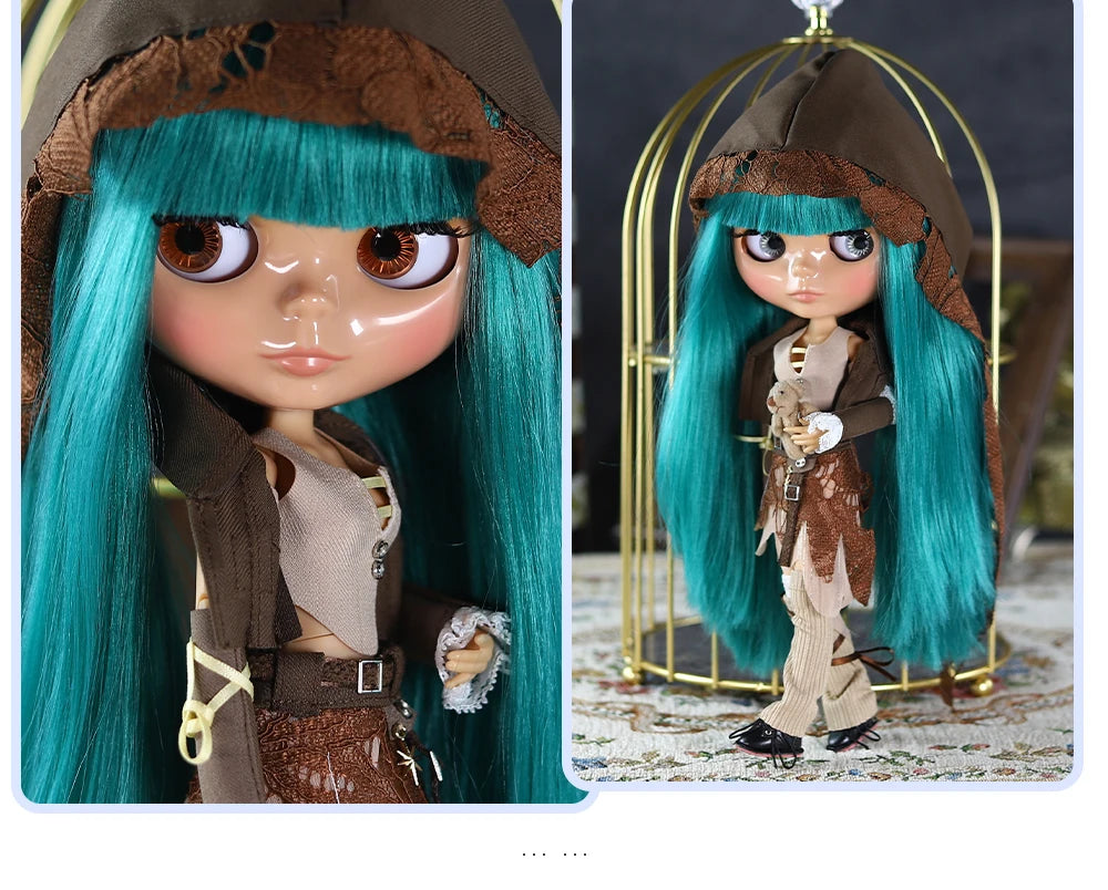 ICY DBS Blyth Doll Joint Body 30CM BJD Toy White Shiny Face and frosted Face with Extra Hands AB and Panel 1/6 DIY Fashion Doll