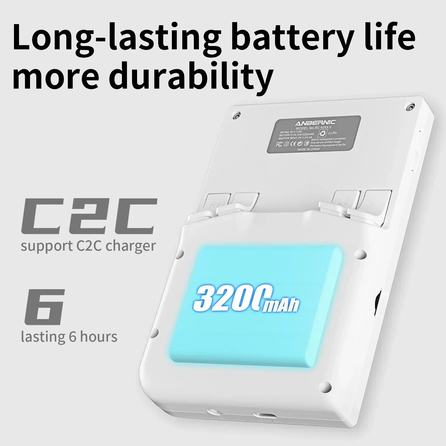ANBERNIC RG40XXV Handheld Game Console – 4" IPS Screen