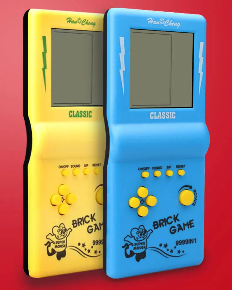 Classic Retro Handheld Tetris Game Console – Large Screen
