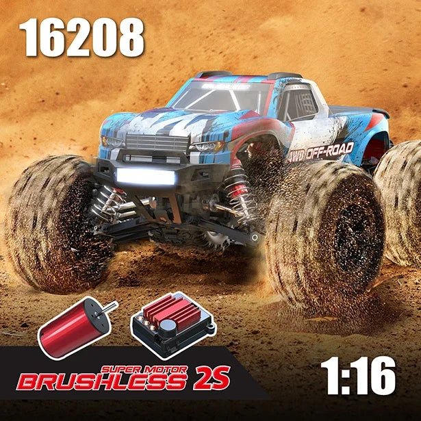 MJX Hyper Go 16208 Brushless RC Car – 1/16 Scale 4WD Pickup Truck