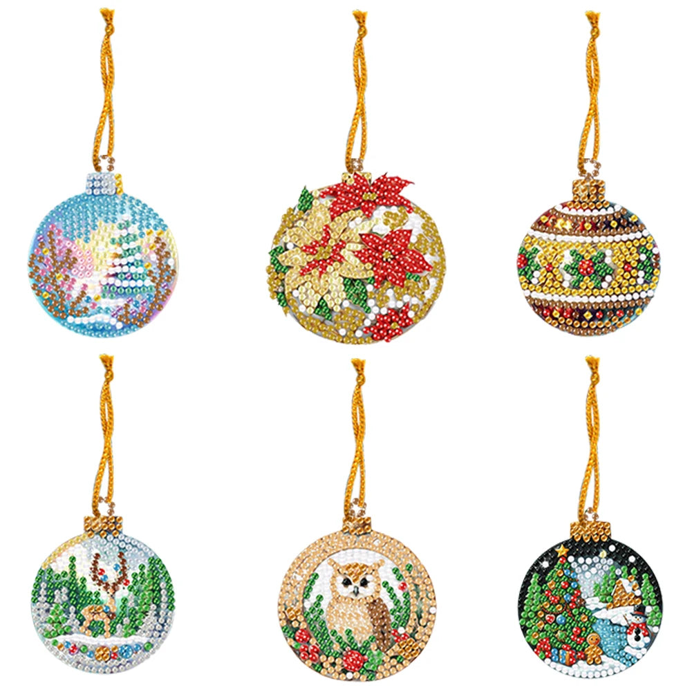 DIY 2D Diamond Art Kit – Flat Hanging Pendant Decoration