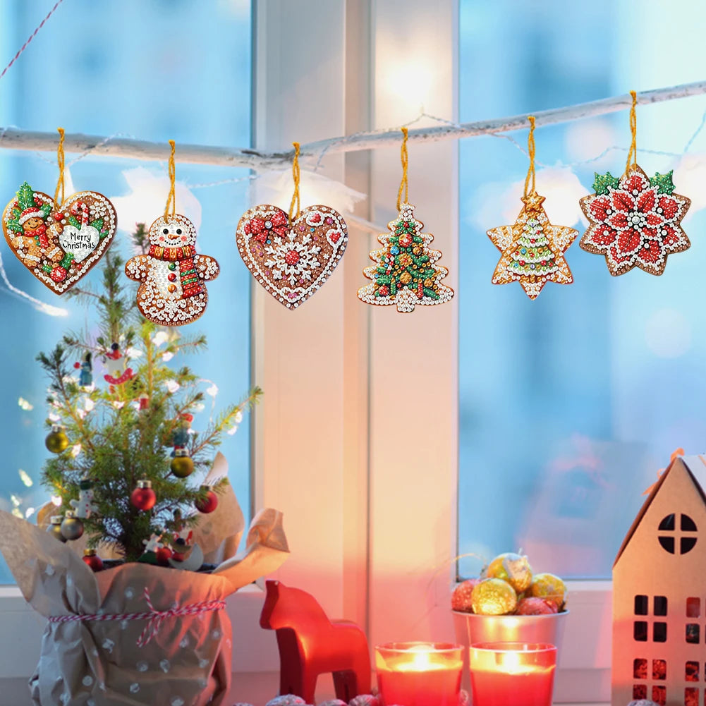 DIY 2D Diamond Art Kit – Flat Hanging Pendant Decoration