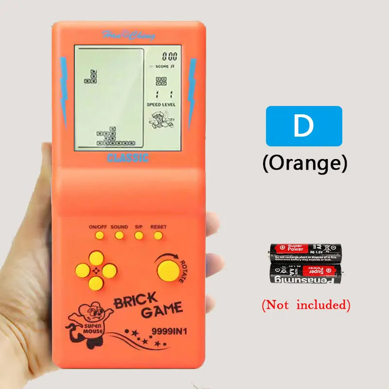 Classic Retro Handheld Tetris Game Console – Large Screen