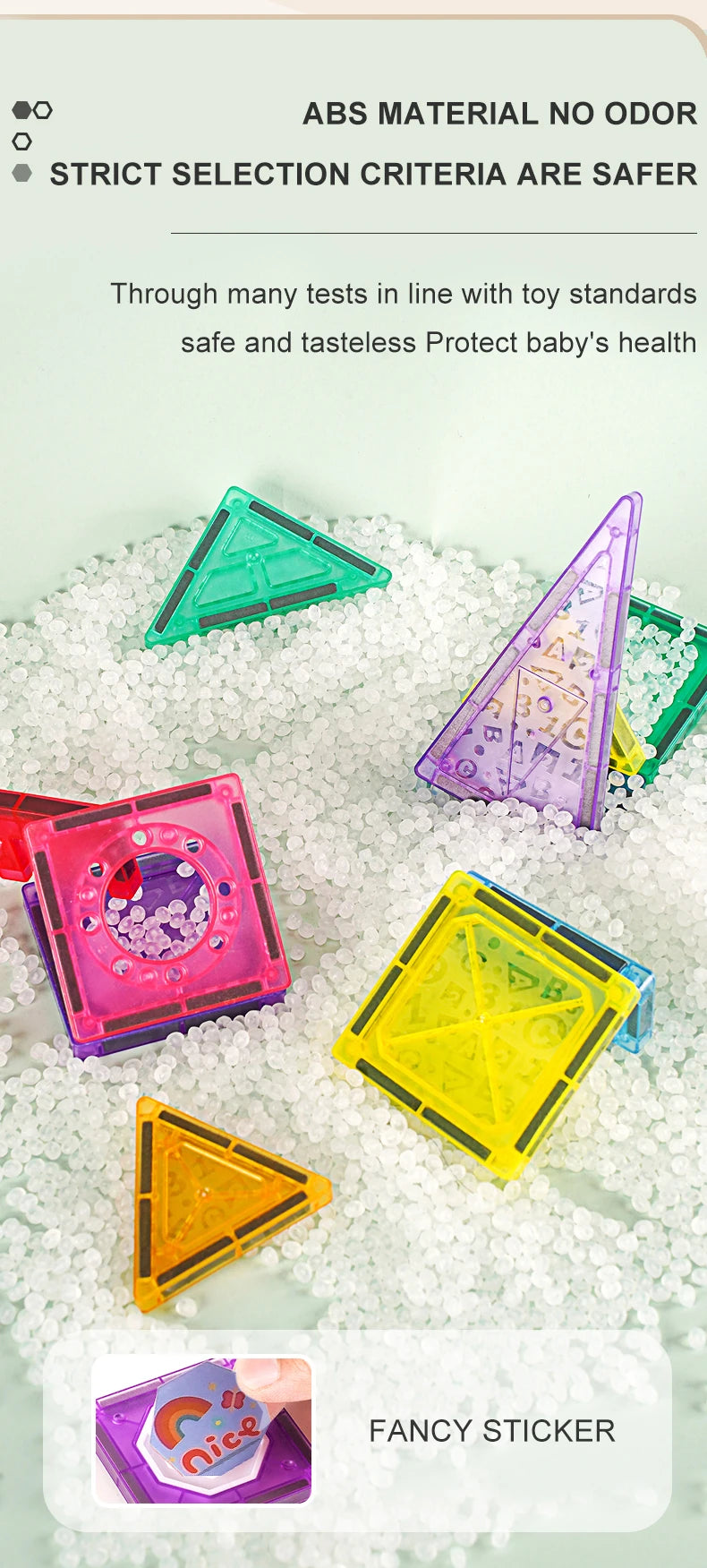 Magnetic Tiles Building Blocks – STEM Toy for Kids 3-8