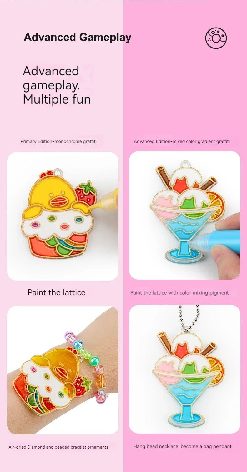 Children’s DIY Crystal Glue Painting Set – Air-Dry Educational Art Kit