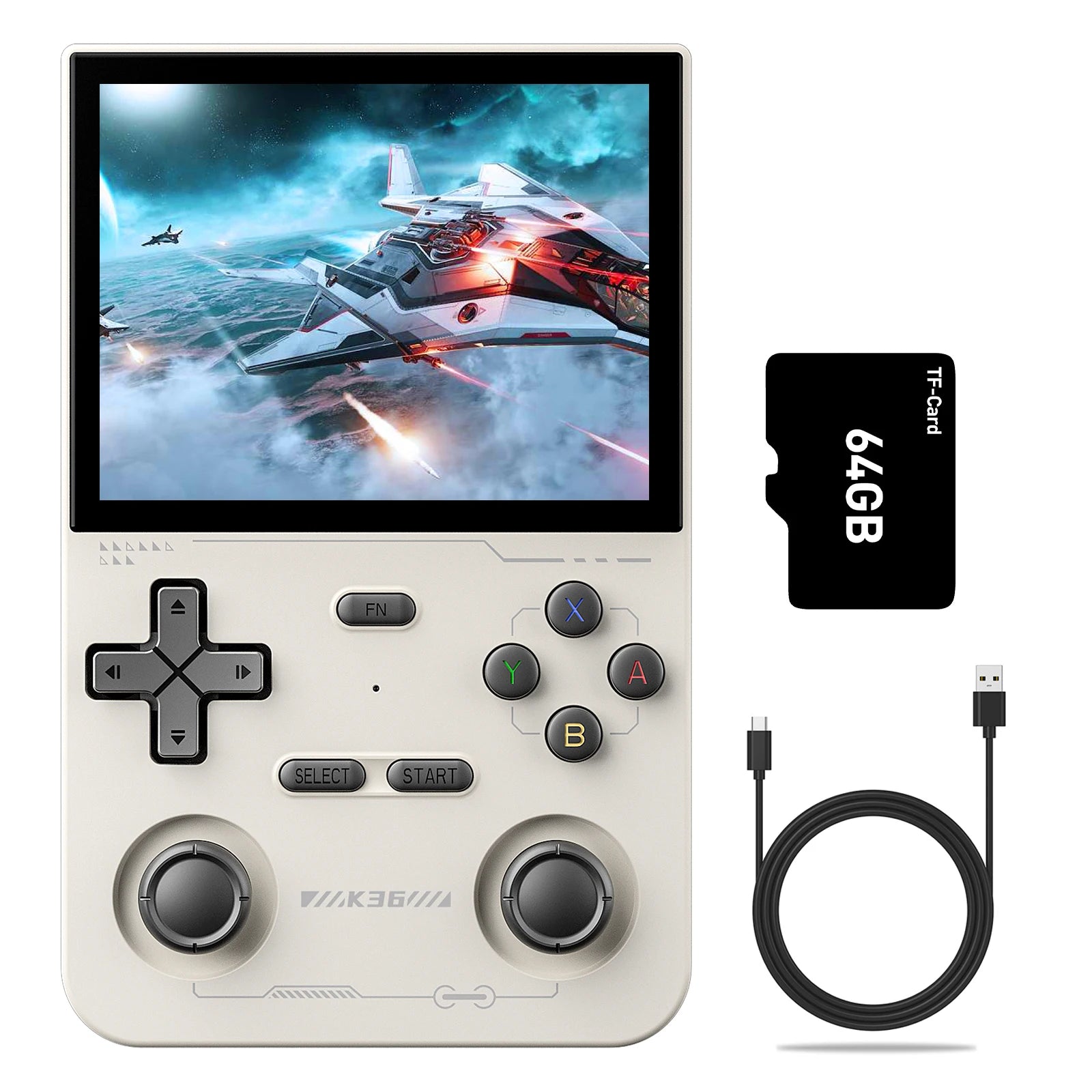 GAMINJA K36 Handheld Game Console – 3.5" IPS Screen