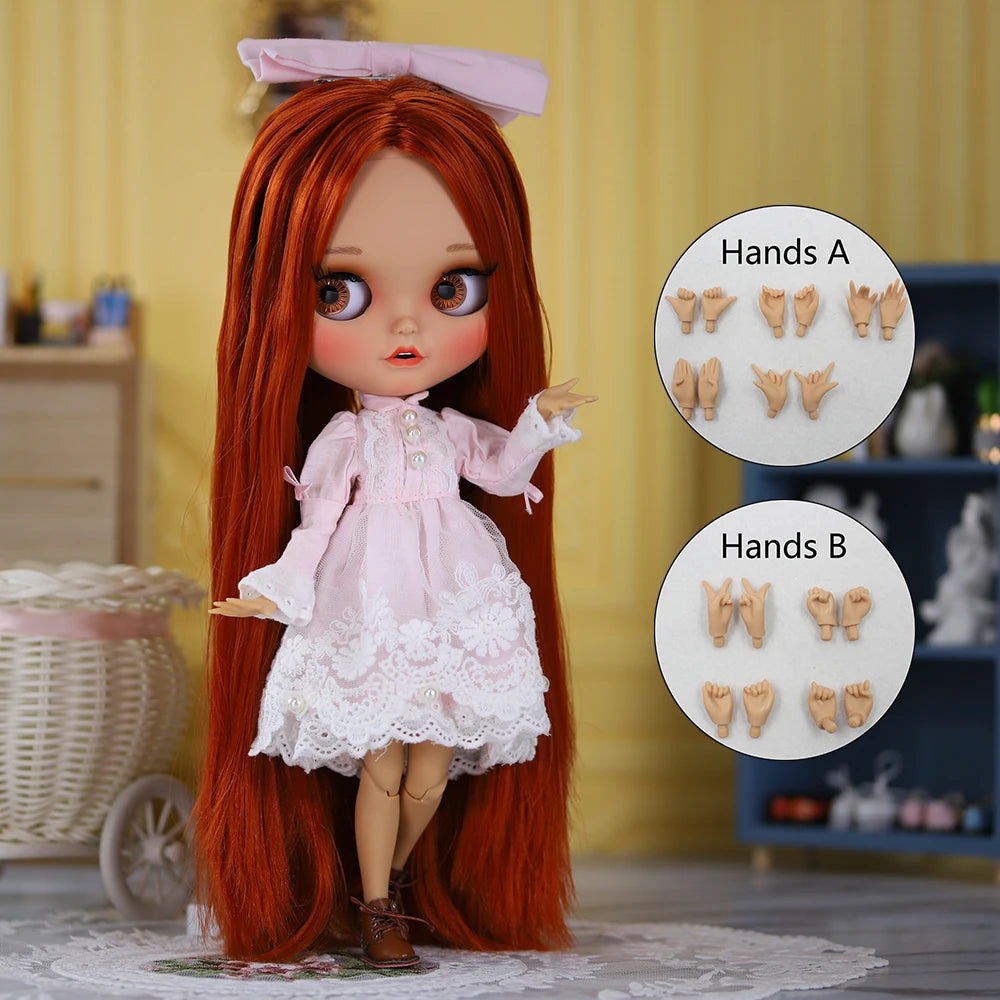 ICY DBS 1/6 BJD Blythe Doll – 30CM Jointed Anime Doll Tan Skin