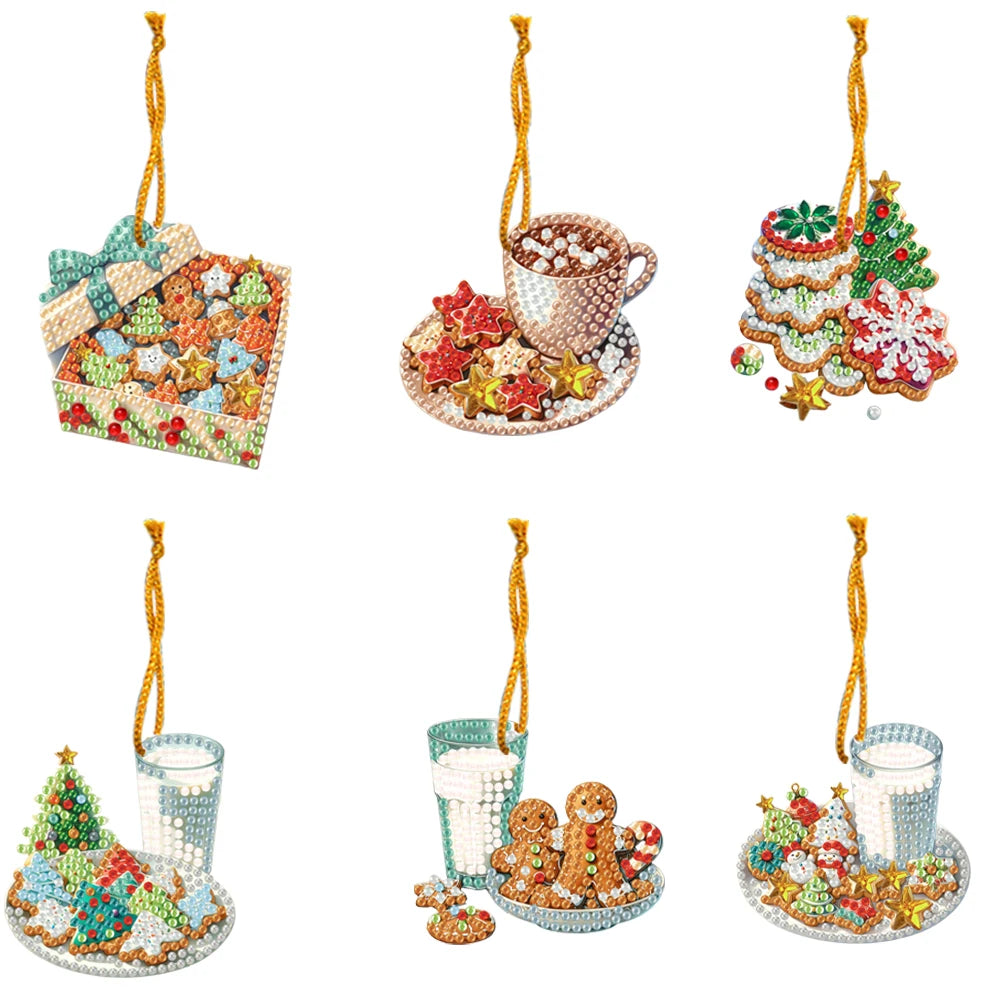 DIY 2D Diamond Art Kit – Flat Hanging Pendant Decoration