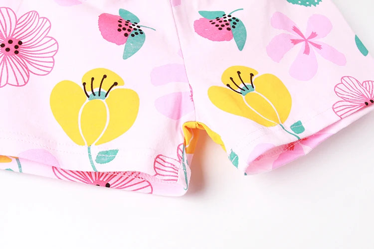 Kids Summer Pajama Set – Dinosaur Cartoon Vest & Shorts