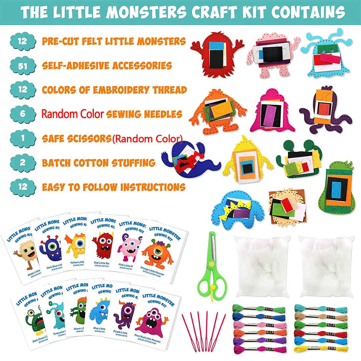 DIY Felt Animal Sewing Kit – Forest Creatures Plush Craft for Kids