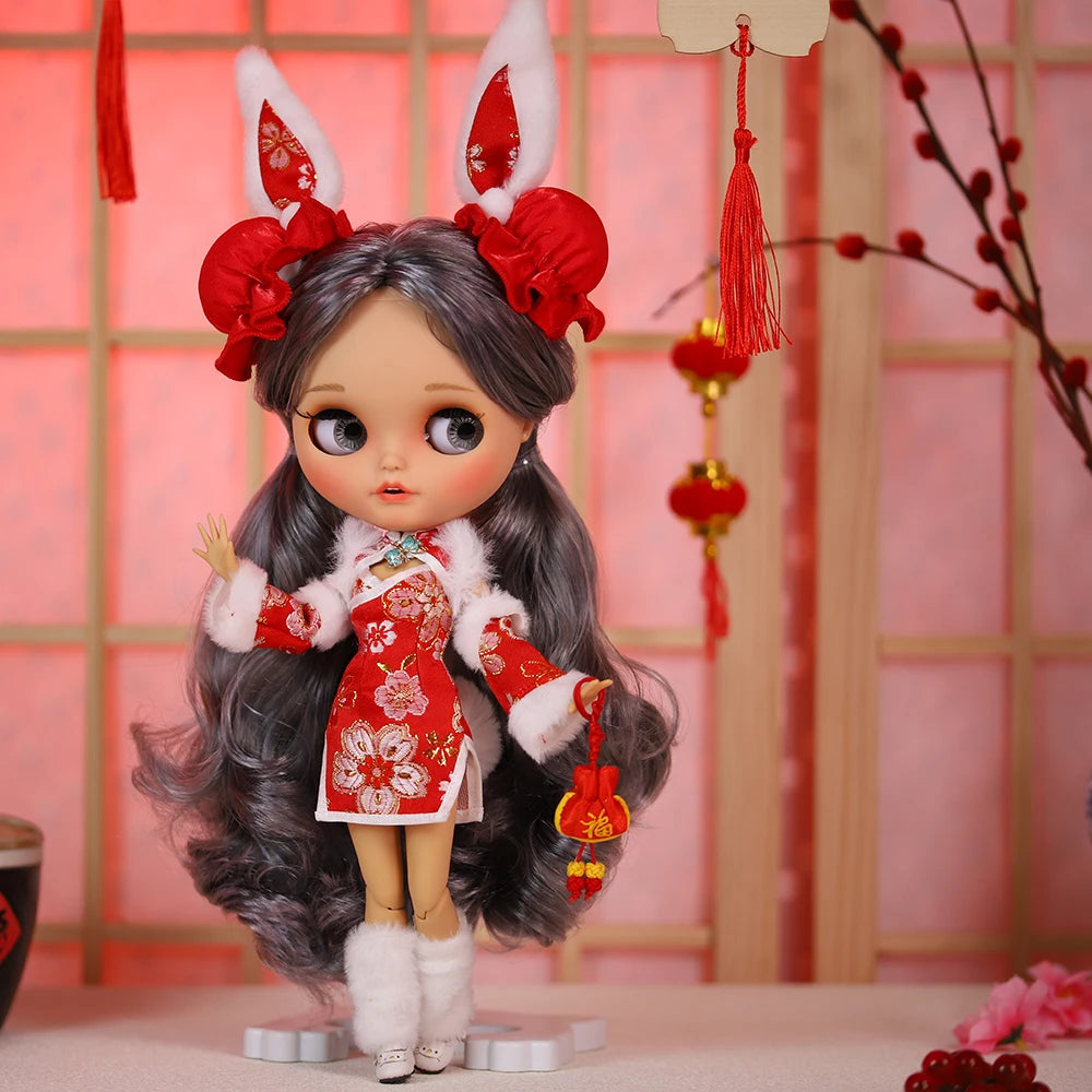 ICY DBS 1/6 BJD Blythe Doll – 30CM Jointed Anime Doll Tan Skin