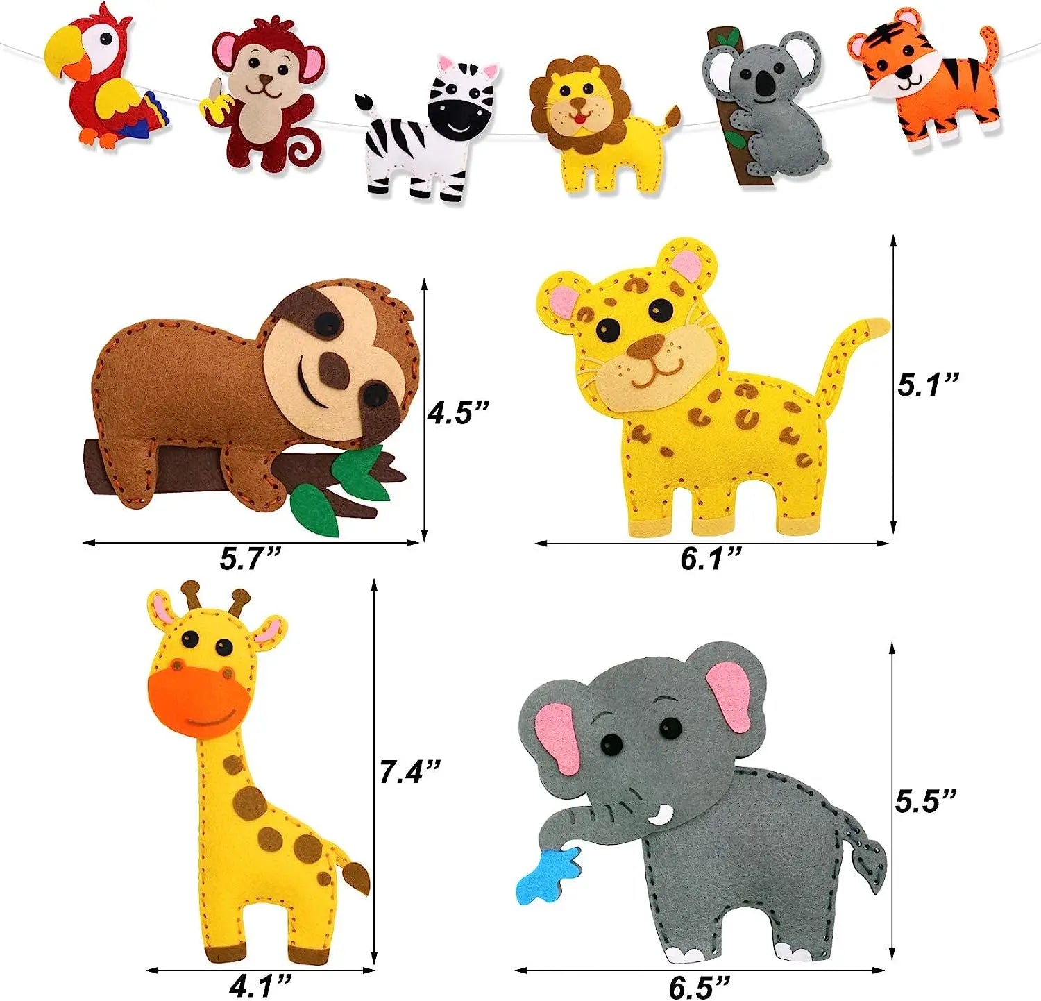 Woodland Animals Sewing Kit – DIY Felt Plush Craft for Kids
