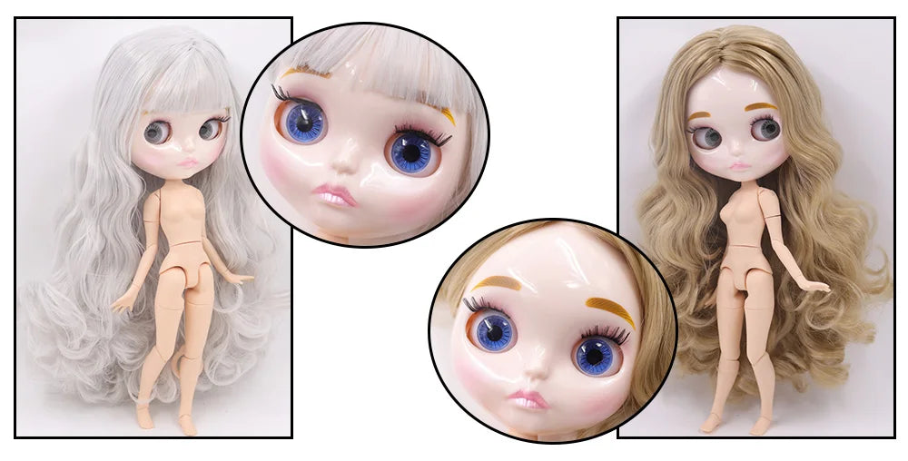 ICY DBS 1/6 BJD Blythe Doll – 30cm Jointed Anime Doll White Skin