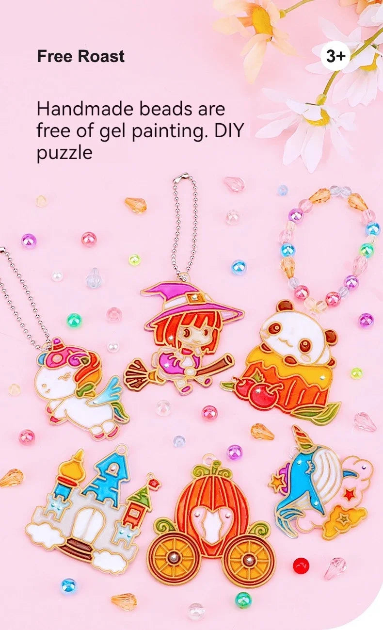 Children’s DIY Crystal Glue Painting Set – Air-Dry Educational Art Kit