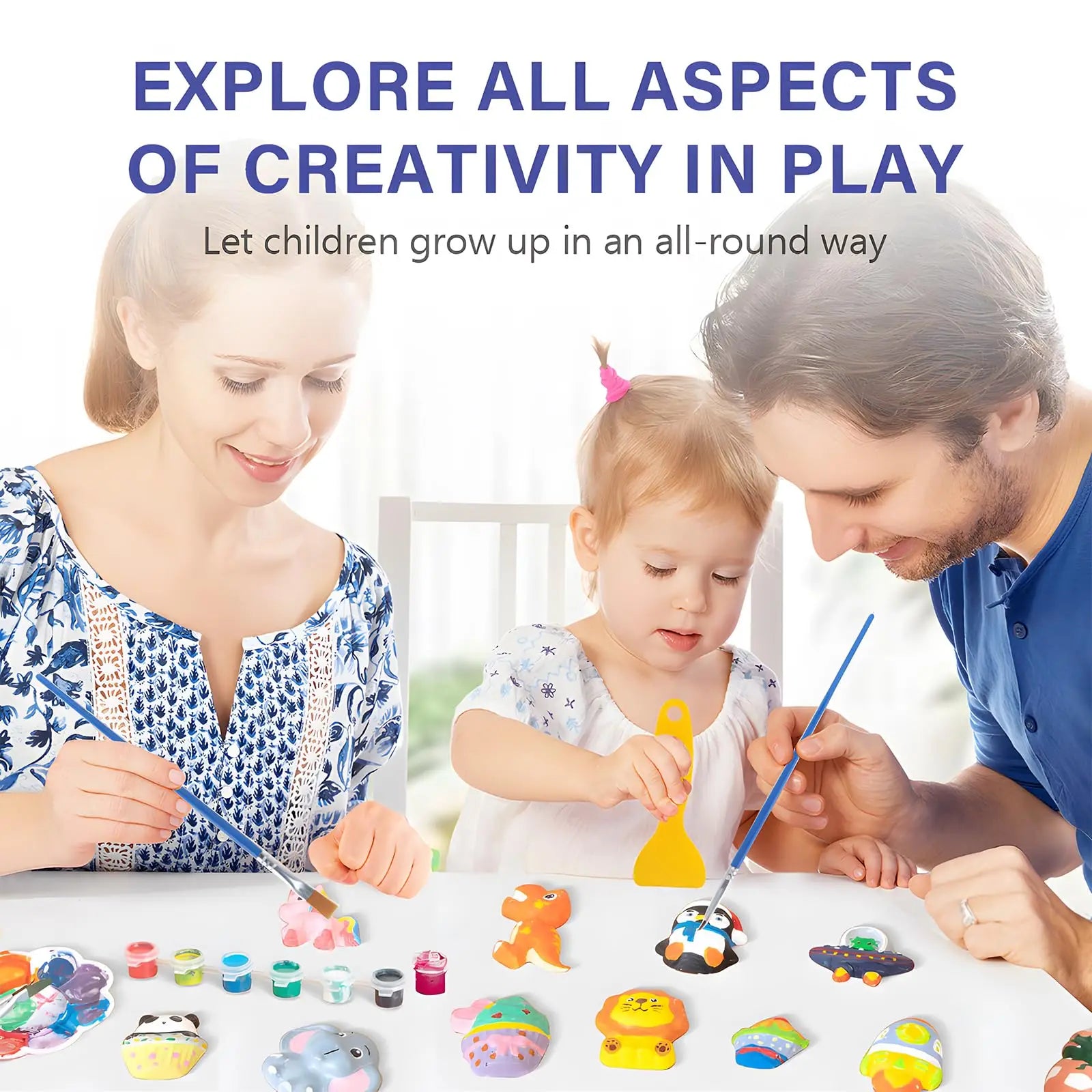Kids DIY Painting Kit – Space & Dinosaur Arts & Crafts Set