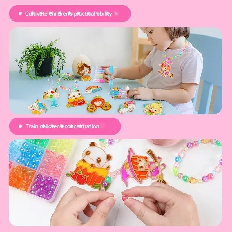 Children’s DIY Crystal Glue Painting Set – Air-Dry Educational Art Kit