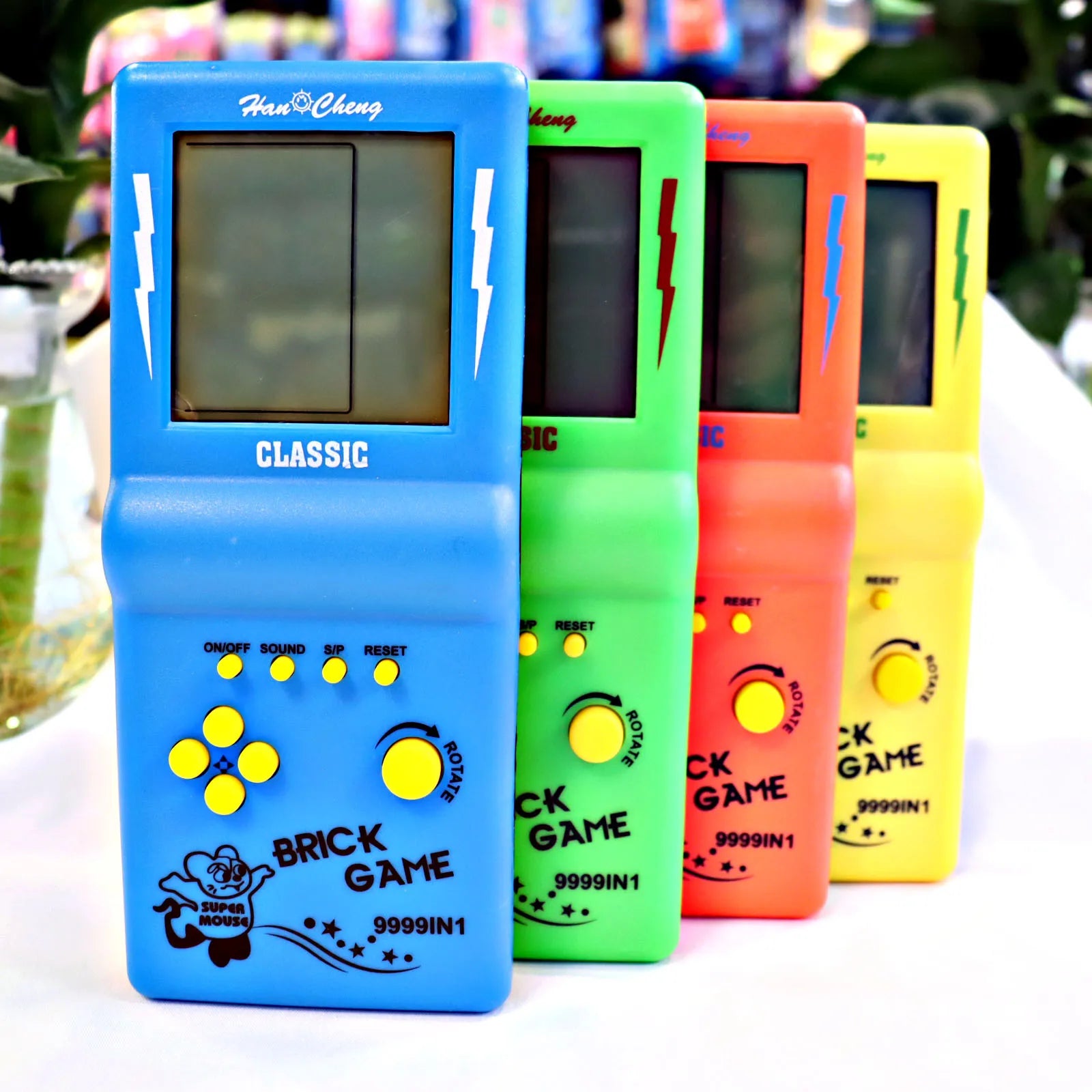 Classic Retro Handheld Tetris Game Console – Large Screen