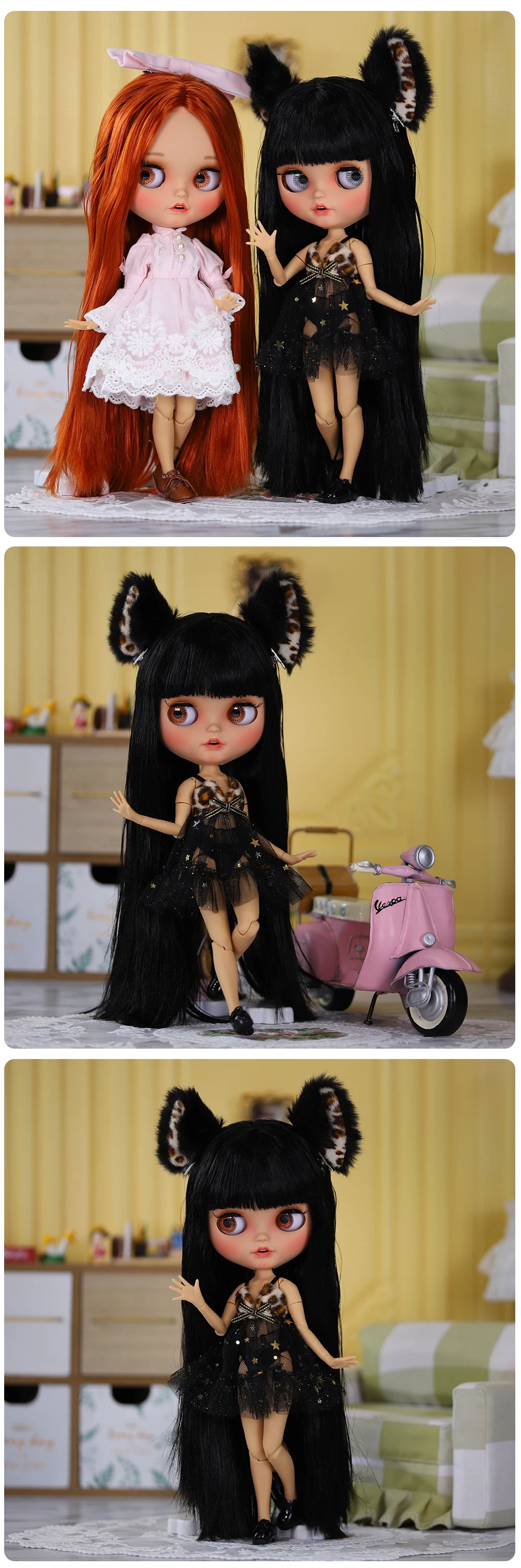 ICY DBS 1/6 BJD Blythe Doll – 30CM Jointed Anime Doll Tan Skin