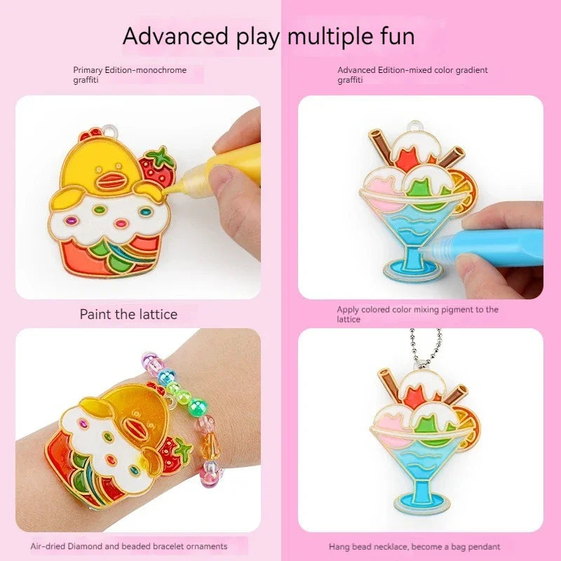 Children’s DIY Crystal Glue Painting Set – Air-Dry Educational Art Kit